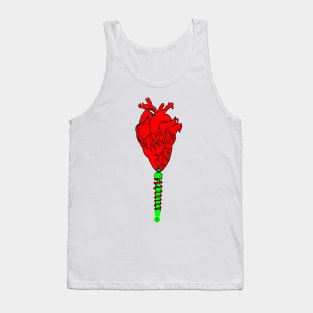 heart on shock absorber Tank Top